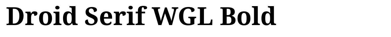 Droid Serif WGL Bold image
